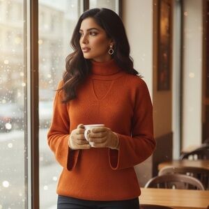 Chico's Vibrant Orange Knit Top